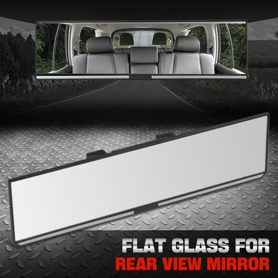 Универсальное плоское внутреннее зеркало заднего вида с широким углом обзора 11,8 дюйма Подходит для большинства автомобилей