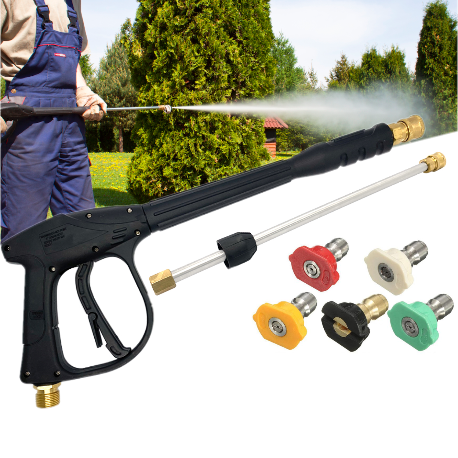 4000PSI High Pressure Washer Gun For Car Wash Foam Spray Wan