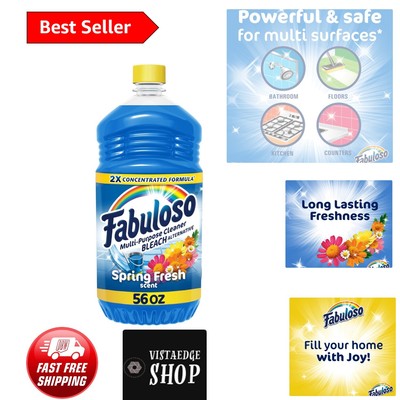 Multi-Purpose Cleaner, 2X Concentrated Formula, Spring Fresh Scent, 56 oz