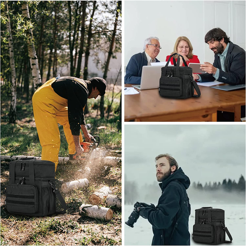 Expandable Tactical Lunch Box for Men Women Large Insulated Lunch Bag