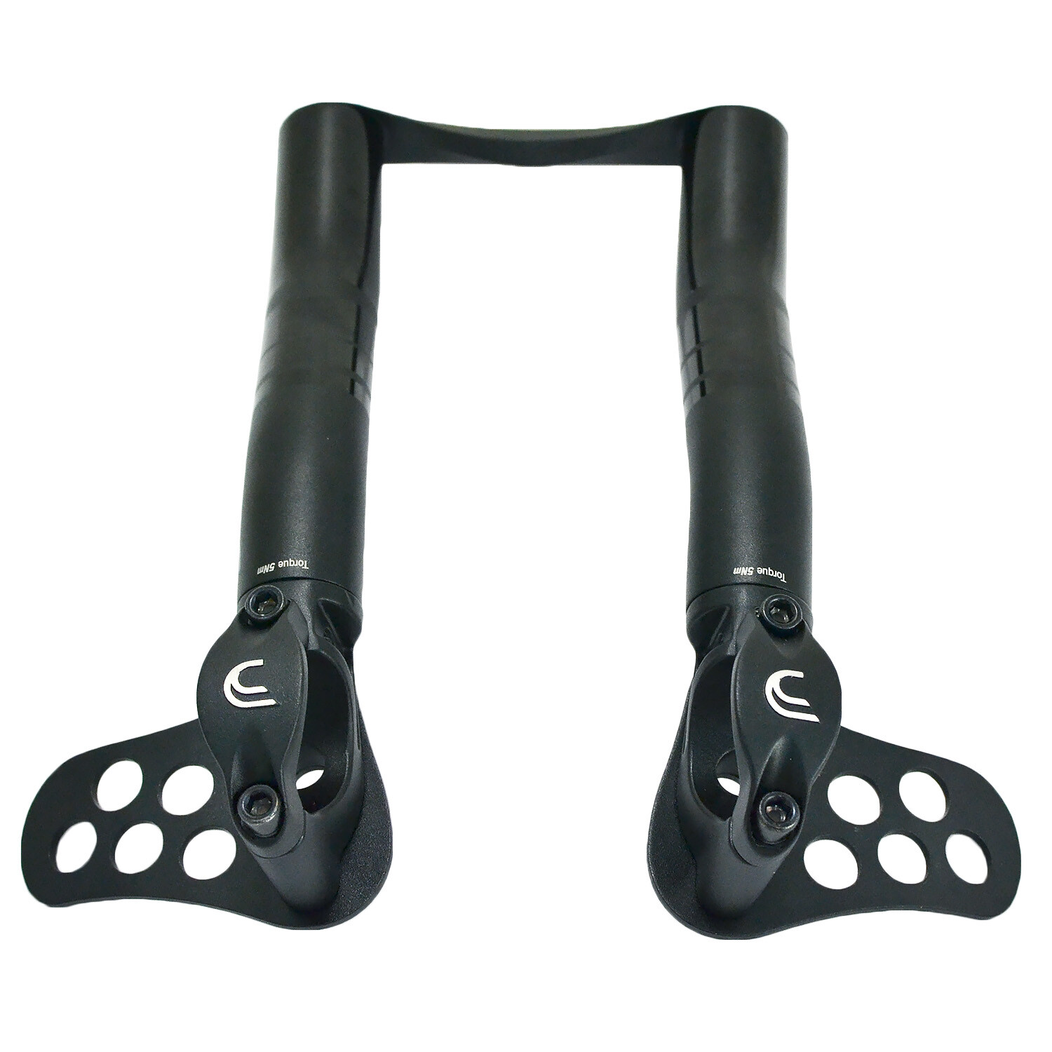 パーツ Deda Elementi TT Extension CARBON BLAST Carbon Blast clip on aero bars