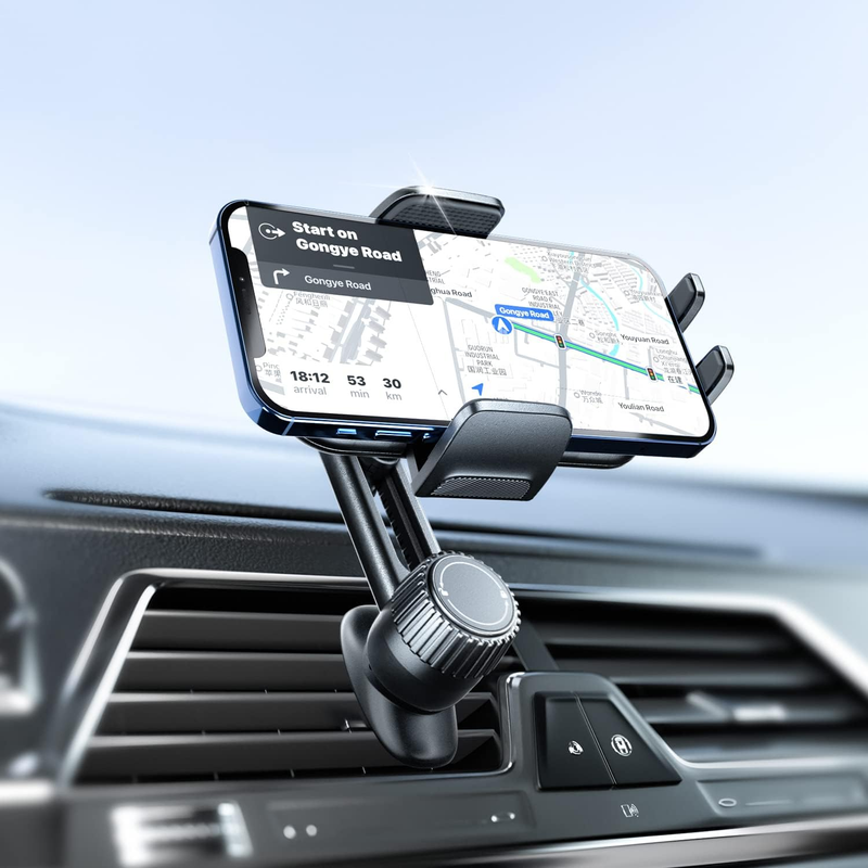 Phone Holder for Car Vent: [Never Blocking] Air Vent Cell Phones Mount for iPhon