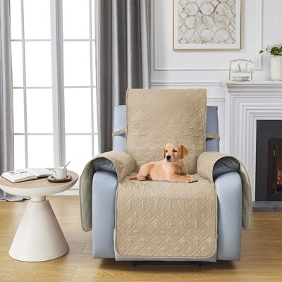 RBSC Home Large Recliner Chair Covers 30 Inch Beige Waterproof Lazy Boy Washable