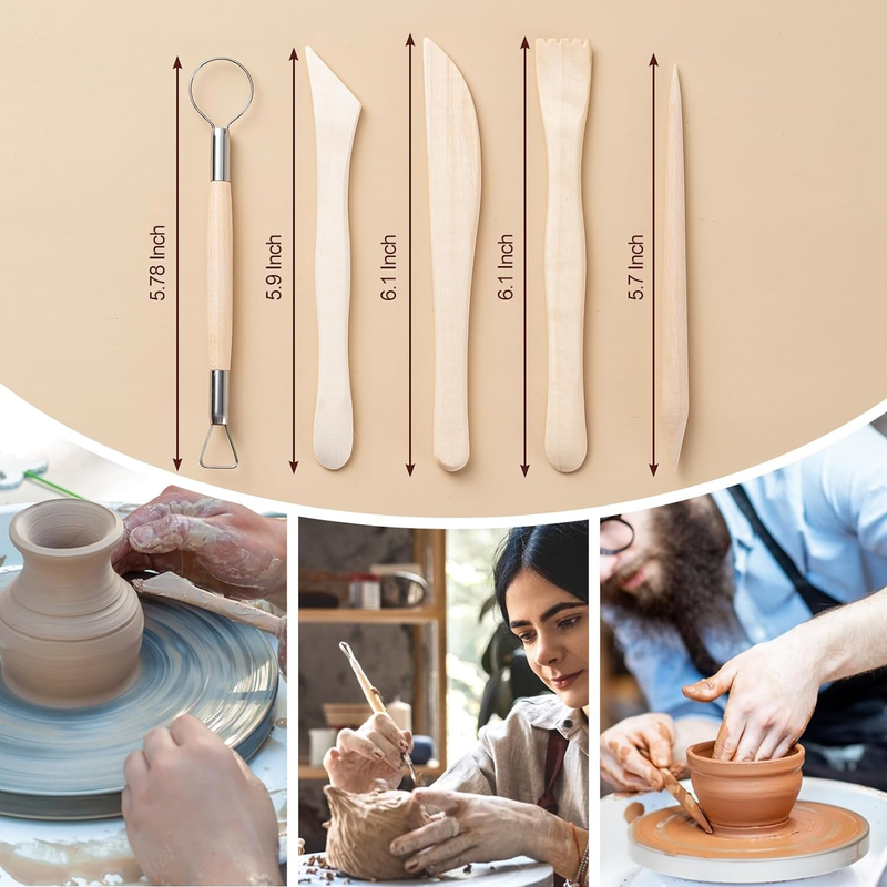 Clay Tools Kit, 27 PCS Pottery Tools, Practical Polymer Clay Sculpting Tools Kit
