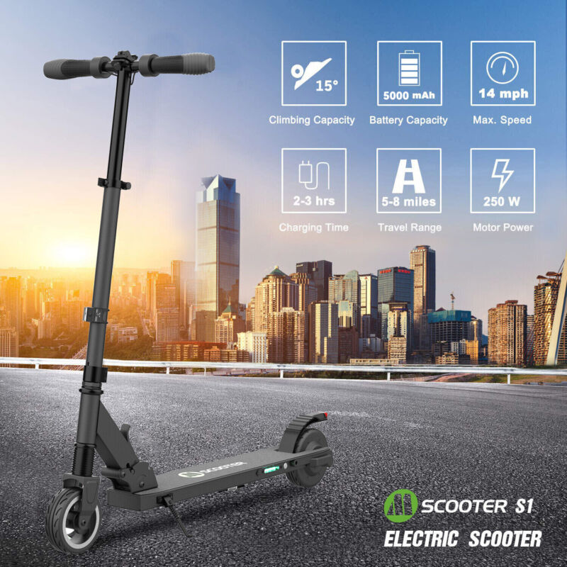 Megawheels S1 Folding Electric Scooter 250W 23KM/H E-Scooter Safe Urban Commuter