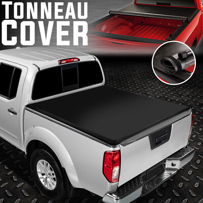 FOR 05-23 NISSAN FRONTIER 5 FT BED FLEETSIDE SOFT VINYL ROLL-UP TONNEAU COVER