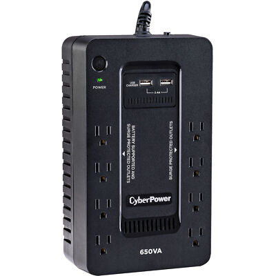 CyberPower SX650U-R 650VA/360W UPS System - Certified Refurbished