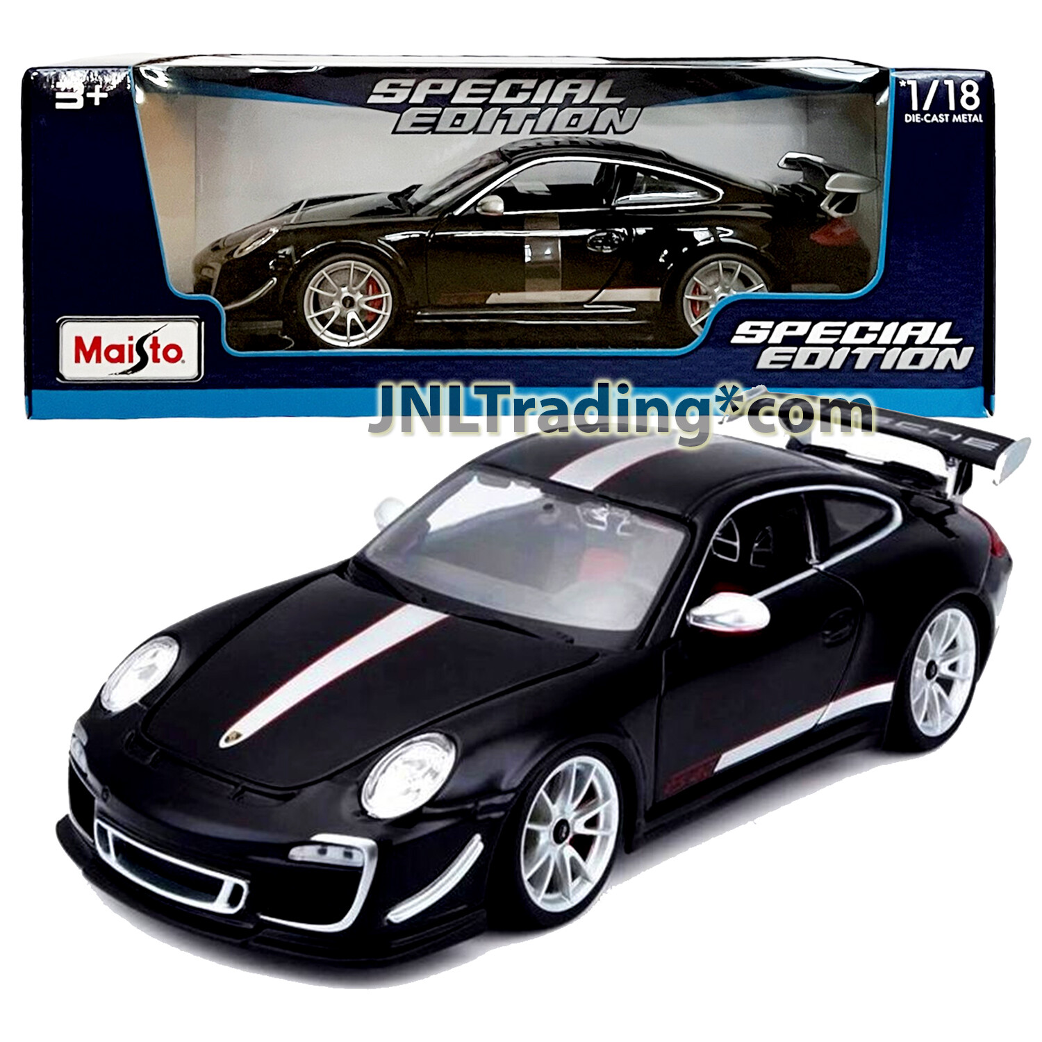 Maisto Special Edition 1:18 Scale Die Cast Car Black PORSCHE