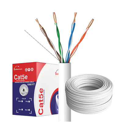 500ft/1000ft CAT5e/CAT6 Ethernet Cable Professional Network UTP CCA High Speed