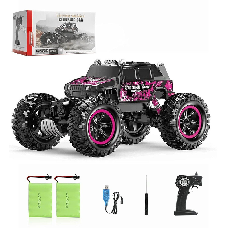 Remote Control Car, Purple Rc Truck 4X4 Off-Road Waterproof 
