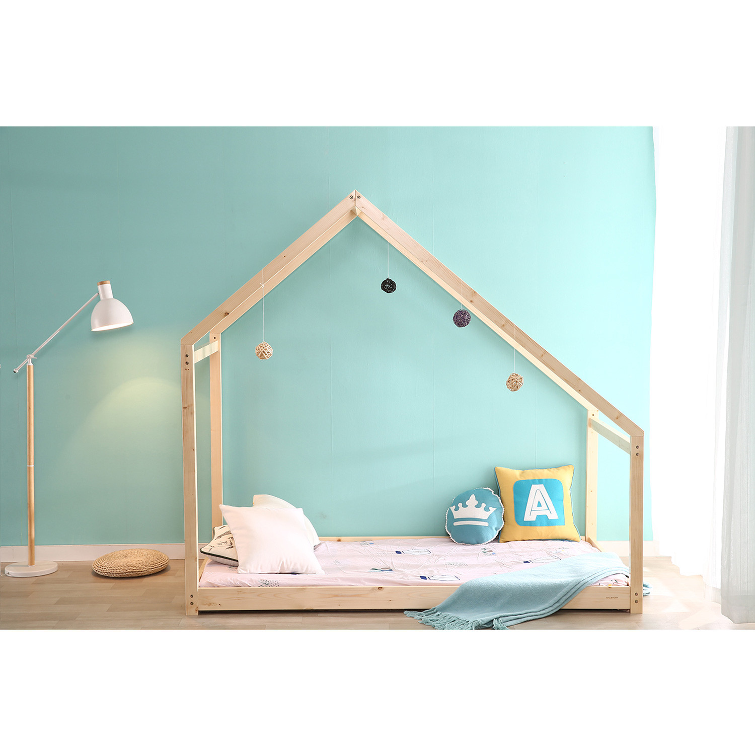 baby bed on floor