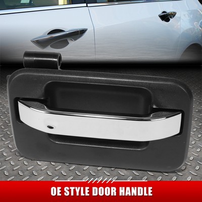 ДЛЯ 04-08 F150 LOBO ЧЕРНАЯ/ХРОМИРОВАННАЯ РУЧКА ДЛЯ ОТКРЫВАНИЯ ПЕРЕДНЕЙ ПРАВОЙ БОКОВОЙ ДВЕРИ без ЗАМОЧНОЙ СКВАЖИНЫ