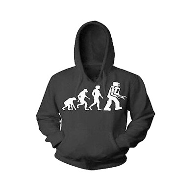 Evolution of Man to Robot Hoodie The Big Bang Theory Sheldon Cooper Sweatshirts