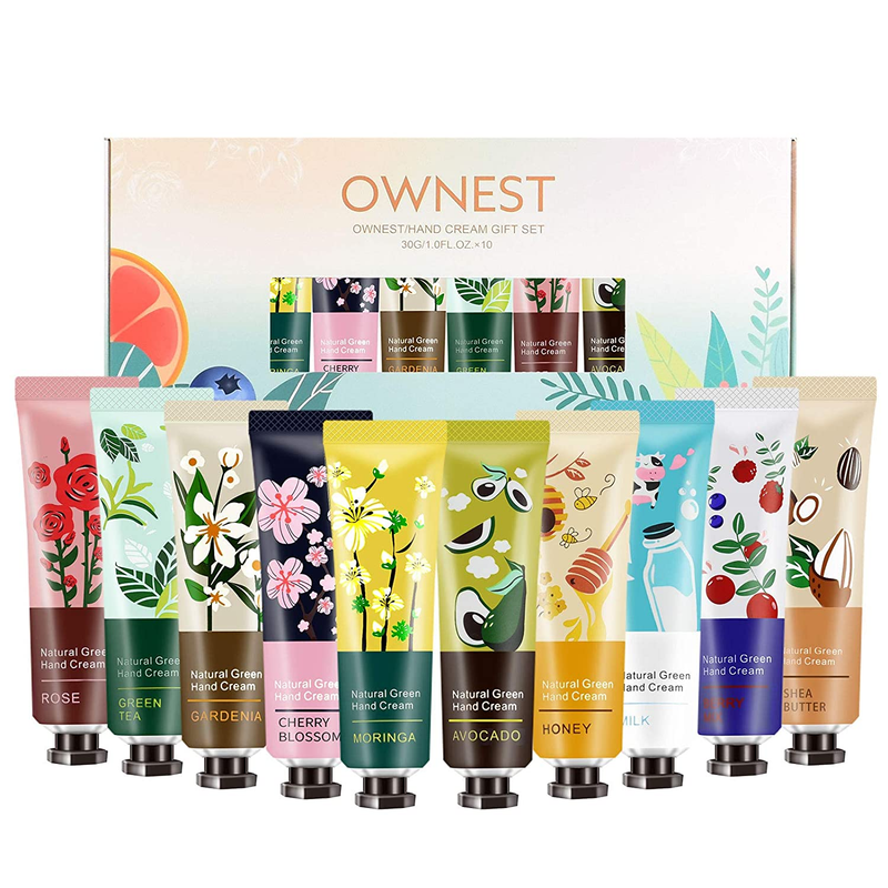 10 Pack Plant Fragrance Hand Cream Moisturizing Hand Care Cream Travel Gift Set,