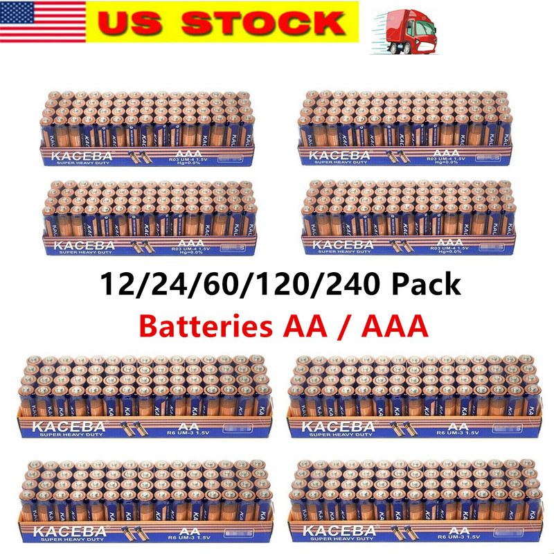 Lot of 12/24/60/120 Pack AA AAA Batteries Extra Heavy Duty1.5v