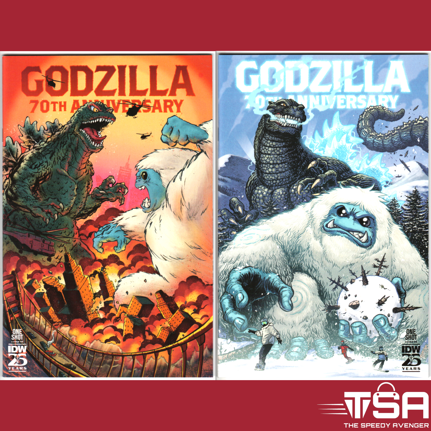 GODZILLA 70TH ANNIVERSARY #1 Adominable Toys Plastic Empire SDCC + NYCC Variants