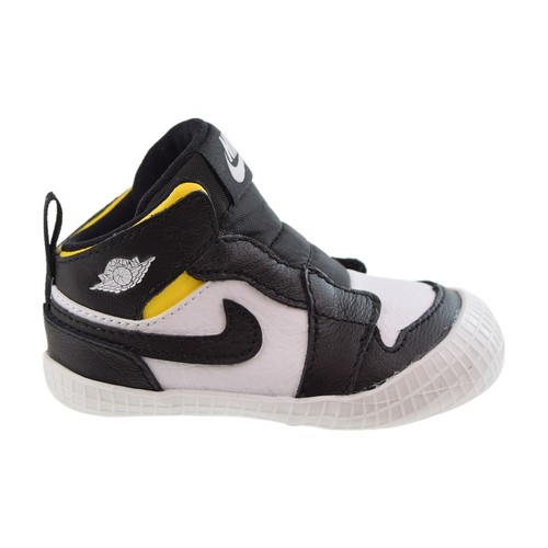 

Ботинки для кроватки Jordan 1 черно-белые Varsity-Maize AT3745-017, Black-white-varsity-maize