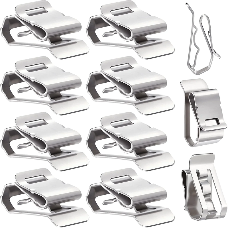 50 Pcs Cable Clip Solar Panel Cable Clip Metal Wire Clips Stainless Steel for El