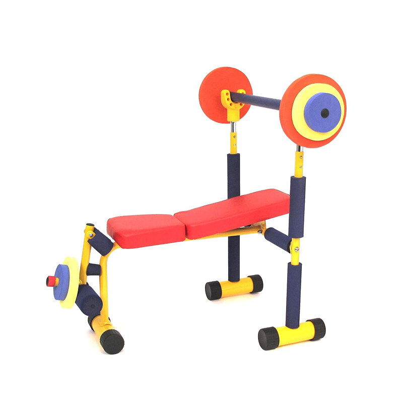 Fun and Fitness Exercise Equipment for Kids - Weight Bench Set,Incline