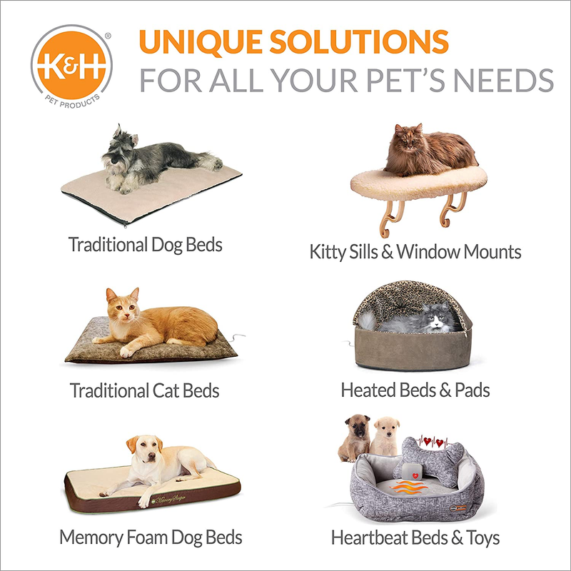 Thermo-Pet Mat Reversible Heated Pet Bed Mocha 14 X 28 Inches