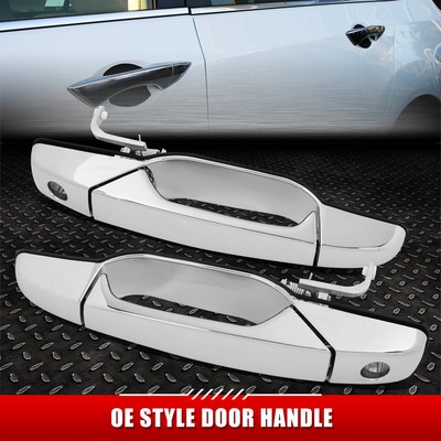 [2ШТ] ДЛЯ 07-13 SILVERADO 1500 ПЕРЕДНИЕ ЛЕВЫЕ И ПРАВЫЕ ДВЕРНЫЕ РУЧКИ С ЗАМОЧНОЙ СКВАЖИНОЙ