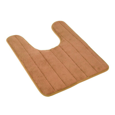 Soft and  cozy Toilet Mat Bathroom Pad U Shaped Non-Slip olive green Bath Mat