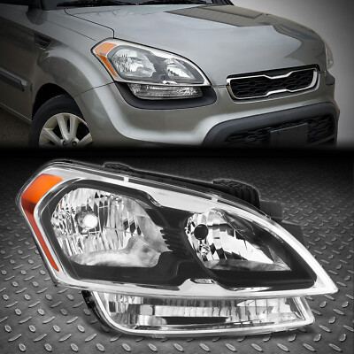 Для 12-13 Soul OE Style Лампа правой фары со стороны пассажира в сборе Черный/янтарный