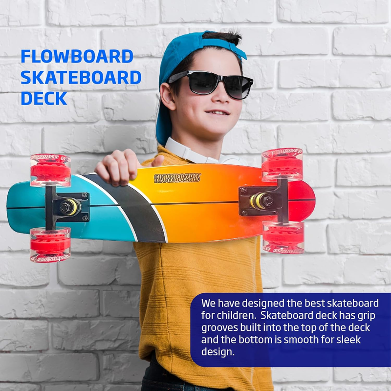 Kids Skateboard Complete Flowboard Skate Board W/Trucks - Custom Scratch Free Gr