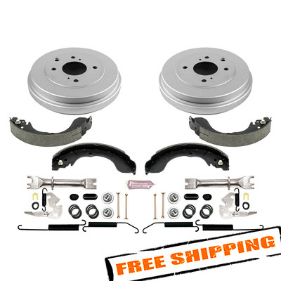 Power Stop 1-Click Daily Driver Rear Drum & Shoe Kit for 2007-2012 Nissan Sentra