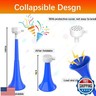 Vuvuzelas Soccer Horn Collapsible Blow Horns Noise Maker Loud Sound Sports Horn Noisemaker for Sporting Events School Graduation Games Party Supplies Favors Accessories