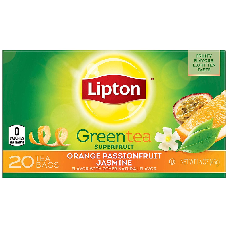 Lipton Green Tea, Orange Passionfruit & Jasmine, 20 Count Bo