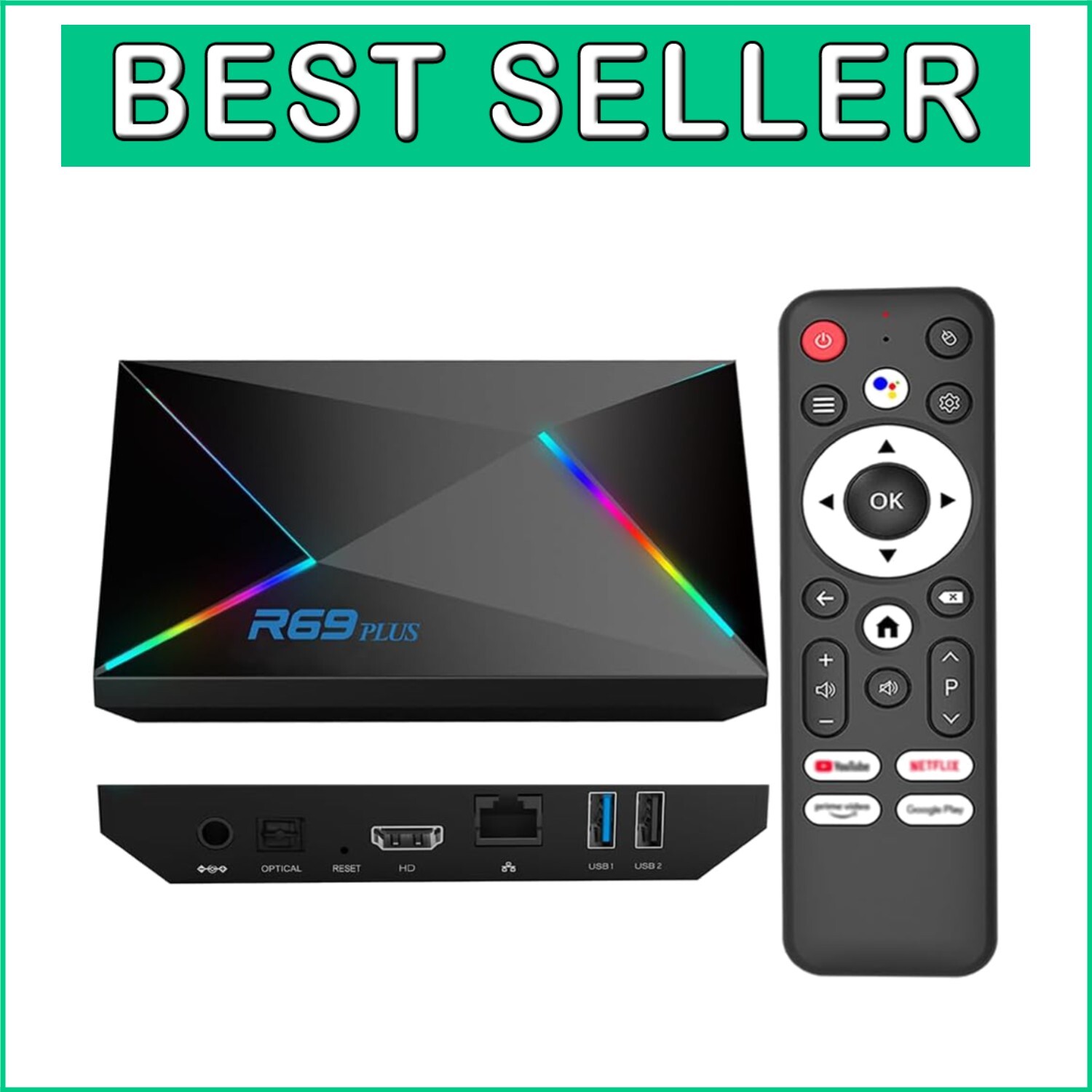 Allwinner H728 Octa-Core 4GB RAM Android 14 TV Box with