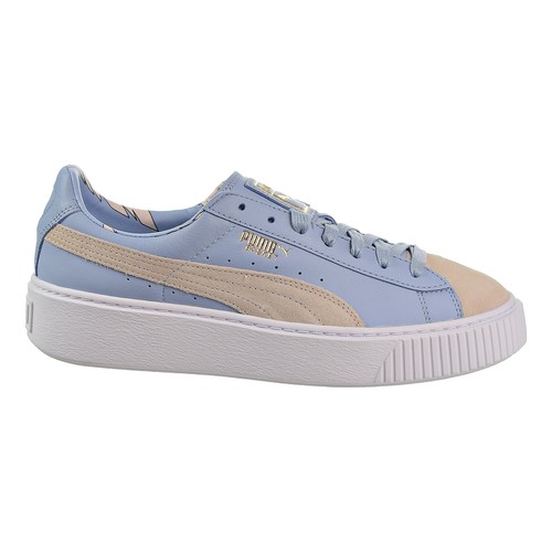 

Женские кроссовки Puma Basket Platform Coach Silver Peony-Cashmere Blue 366364-01