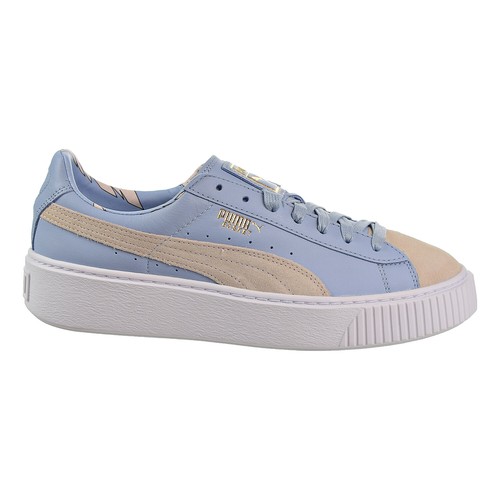 Женские кроссовки Puma Basket Platform Coach Silver Peony-Cashmere Blue 366364-01