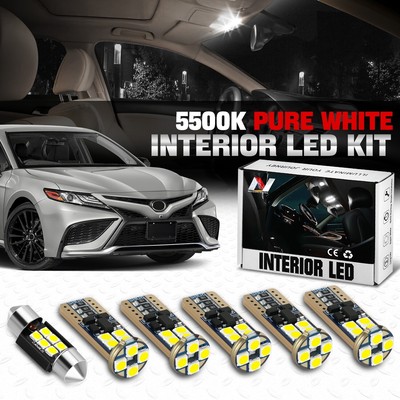 [6шт] Для 18-22 Camry Белая внутренняя светодиодная лампа с куполом для грузовых автомобилей, любезно предоставленная Лицензионная лампочка