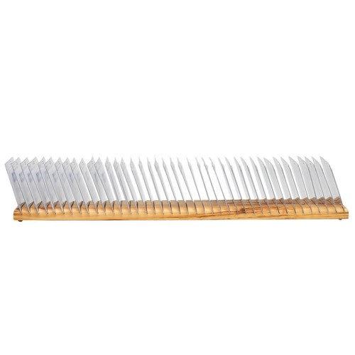 New Name Badge Rack 40 slots wood organizer for Business, Social or Trade Shows