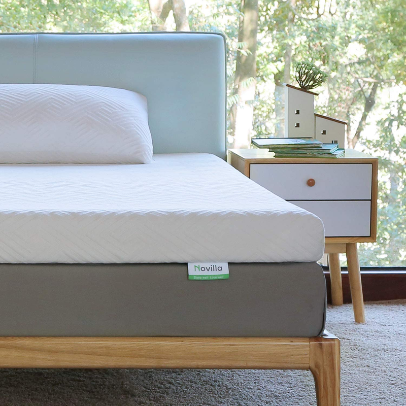 Gel Memory Foam Mattress Topper Bamboo Charcoal Infused Matress Pad 2 3 4 Inch