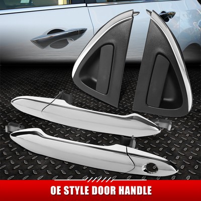 [4ШТ] ДЛЯ 16-21 CHEVY SPARK ХРОМИРОВАННЫЕ РУЧКИ ДЛЯ ПЕРЕДНЕЙ ЛЕВОЙ И ПРАВОЙ БОКОВЫХ ДВЕРЕЙ
