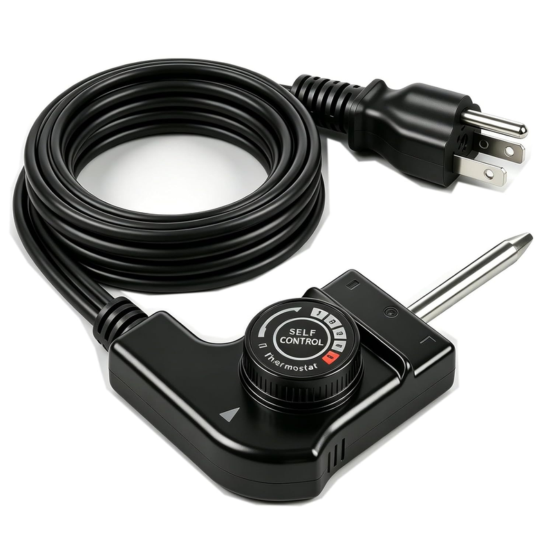 Thermostat Probe Cord 15A 125V for Smokers Griddles Fryers Cooking Control