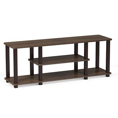 TV Stand Entertainment Center Flat Screen Basement Man Cave Living Room Shelf HD
