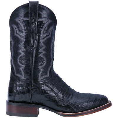 Pre-owned Dan Post Men's Kingsly 11 Inches Caiman Boot Dp4805 In Black