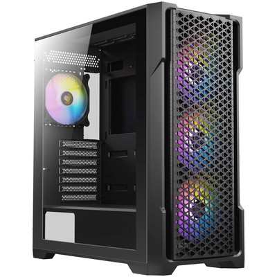 AX Series AX90 Mid-Tower ATX Gaming Case, High-Airflow Mesh Front Panel, 4 x ...