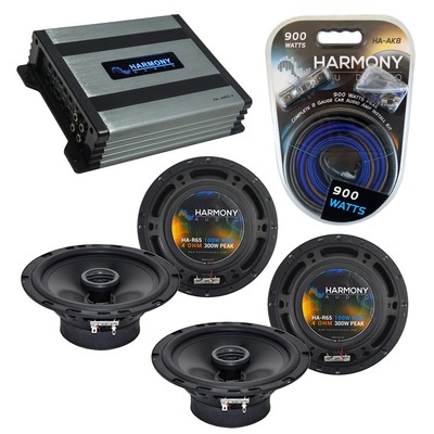 Toyota Sequoia 2001-2002 Factory Speaker Upgrade Harmony (2) R65 & HA-A400.4 Amp