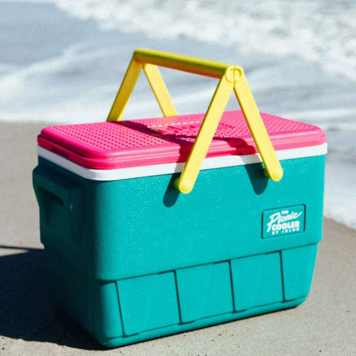 Igloo Special Edition 25 QT Retro Picnic Basket Hard Side Insulated Cooler Jade