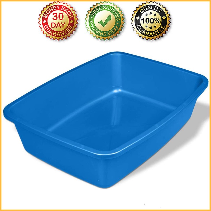 Kitty Pan Van Ness Pet Kitten Portable Medium Plastic Litter Pan