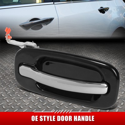 ДЛЯ 00-06 CADILLAC ESCALADE ЧЕРНАЯ/ ХРОМИРОВАННАЯ РУЧКА ТЯГИ ЗАДНЕЙ ПРАВОЙ ПАССАЖИРСКОЙ ДВЕРИ