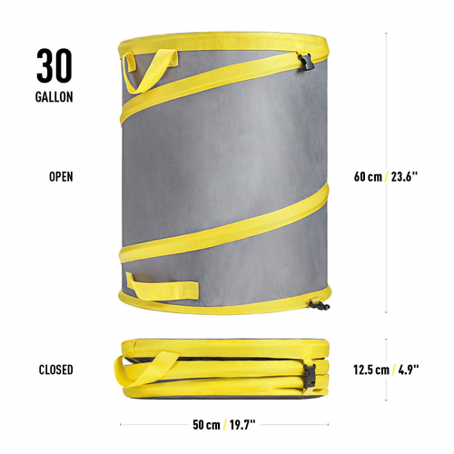 Jardineer Collapsible Leaf Bag-30 Gallons Yard Garden Bag Pop Up Trash Can Bags