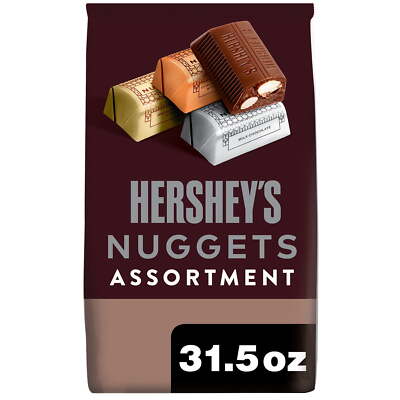31.5 oz Party Pack of Assorted Chocolate Nuggets Candy New Free Shipping