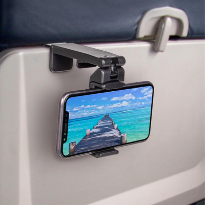 Universal in Flight Airplane Phone Holder Mount. Hands Free Viewing with Multi-D