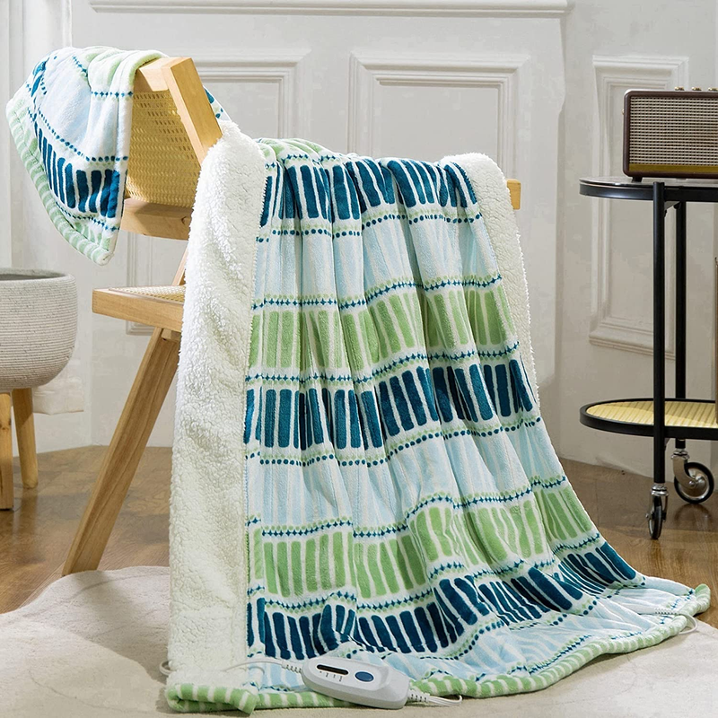 Heated Blanket Throw Electric Throw Blanket 50